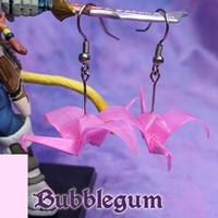 Origami Crane Earrings - Solid Colors Set - Thumbnail 1