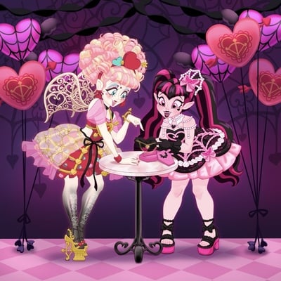 Draculaura’s scary sweet birthday print