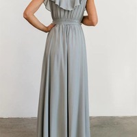 Chiffon Asymmetrical Bridesmaid Dress with Bows,PD231388 - Thumbnail 1