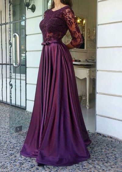 Elegant Wine Red Burgundy Lace Mother of Bride/ Groom Dress Evening Formal Dress Prom Dress