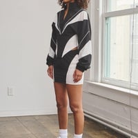 Mesh Track Set Skirt - Black - Thumbnail 2