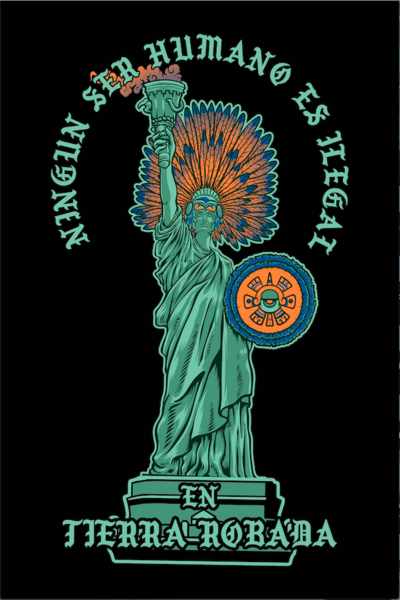 No human being is illegal poster