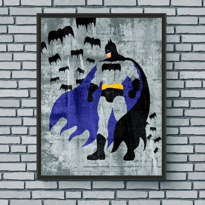 Minimalist Art Print - Dark Knight