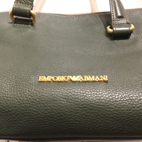 Emporio Armani green leather bag  - Thumbnail 1