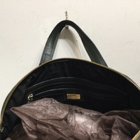 Emporio Armani green leather bag  - Thumbnail 2