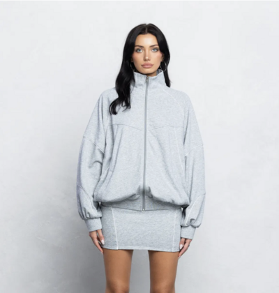 Tracksuit Jacket Set - Grey