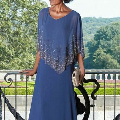 Elegant sheath beading crystals mother of the bride/ groom dresses evening prom formal gowns