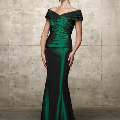 Elegant sheath dark green lace mother of the bride/ groom dresses evening prom formal gowns