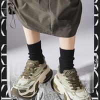 Breathable Platform Clunky Sport Shoes For Women - Thumbnail 3