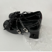 Sweet Bowknot Heels With Hollow Heart - Thumbnail 7