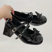 Sweet Bowknot Heels With Hollow Heart - Thumbnail 5