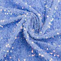 Sequin Fabric,5mm velvet sequin fabric,Crystal Embroidery Mermaid Sequin Fabric, - Thumbnail 2