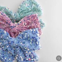 Sequin Fabric,5mm velvet sequin fabric,Crystal Embroidery Mermaid Sequin Fabric, - Thumbnail 5