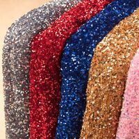 Sequin Fabric,5mm velvet sequin fabric,Crystal Embroidery Mermaid Sequin Fabric, - Thumbnail 7