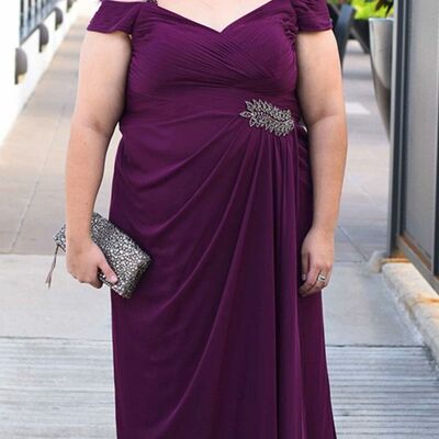 Elegant sheath plus size mother of the bride/groom dress evening formal prom dress