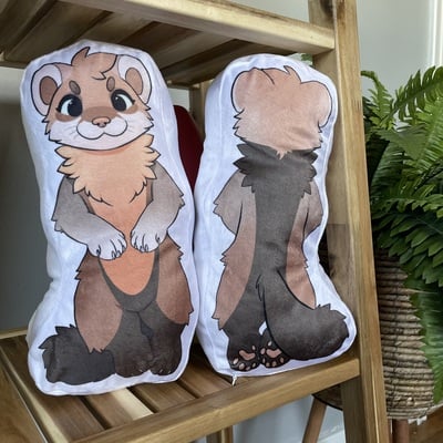 Pine marten cuddle pillow 12”