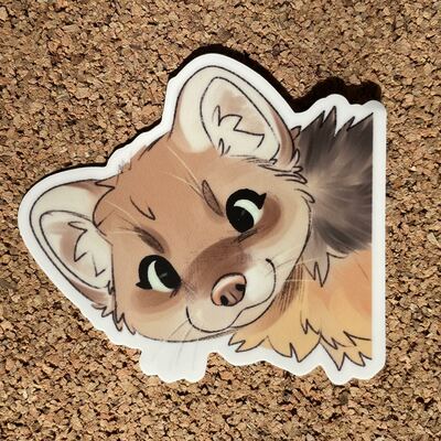 Pine Marten Peek 3” Vinyl Sticker 