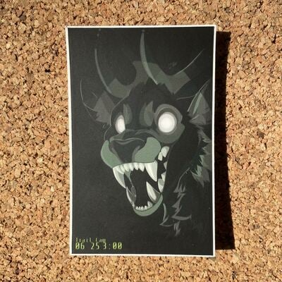 Trail cam 3” vinyl sticker 