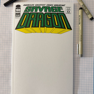 Savage dragon sketch cover commission 