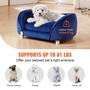 Luxury Pet Sofa – Stylish & Comfy Dog Couch for Medium Dogs & Cats (Supports Up to 81 lbs Blue-1