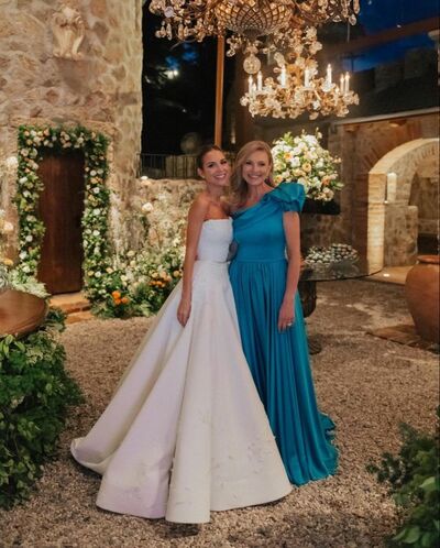 Elegant Blue Sheath One Shoulder Mother of the Bride/Groom Dress Evening Formal Prom Dress