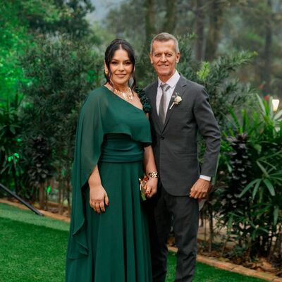 Elegant dark green plus size chiffon mother of the bride/groom dress evening formal prom dress