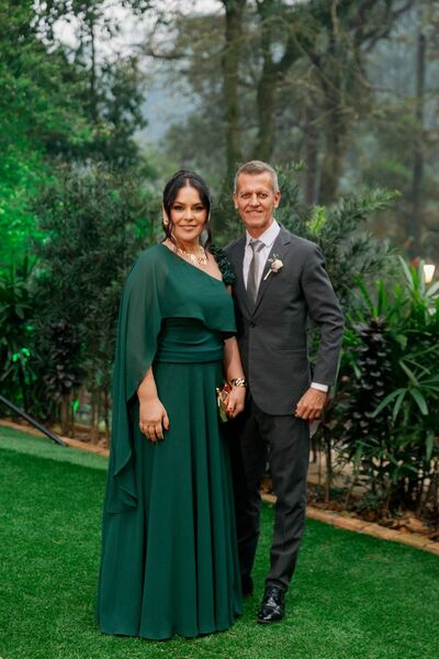 Elegant Dark Green Plus Size Chiffon Mother of the Bride/Groom Dress Evening Formal Prom Dress