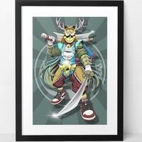 A3 Print by Dhani Barragan "Swoosh Warrior"  - Thumbnail 7