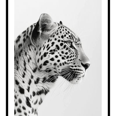 Elegant leopard art print