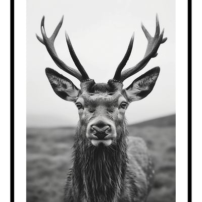  highland stag art print