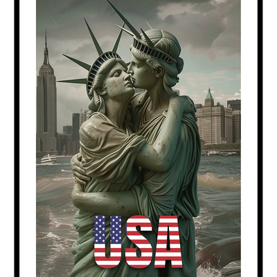 Usa lovers art print - Thumbnail 5