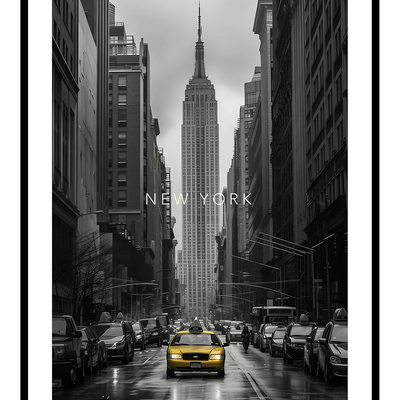 New york taxi art print