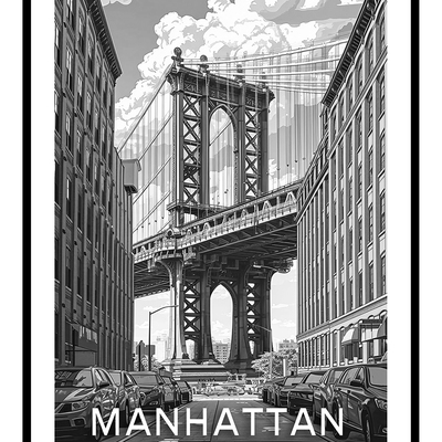 Brooklyn bridge art print