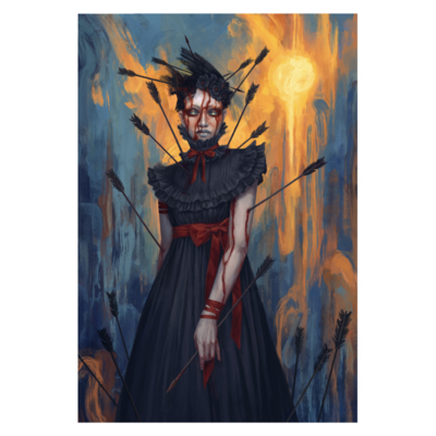 A girl and her arrows - 12"x16" print