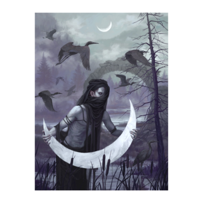 Bury the Moon - 12"x16" print
