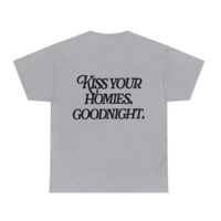 Free Shipping-KISS YOUR HOMIES GOODNIGHT TEE - Thumbnail 2
