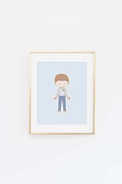 Blueberry Cutie Print