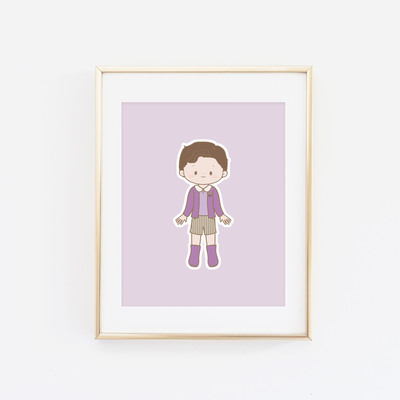 Plum cutie print - Thumbnail 1