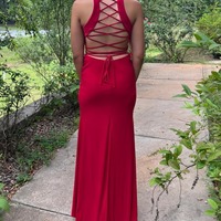 Scoop Neck Pleated Sleeveless Mermaid Formal Prom Dress,PD231428 - Thumbnail 1