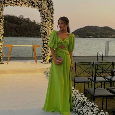 Sexy a line chiffon prom dress formal dress evening gowns