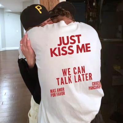 Free Shipping-"JUST KISS ME" TEE