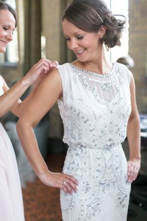 Luxury Bling Beads Crystals Wedding Dress Bridal Dress Wedding Gown