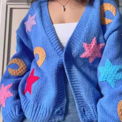 *free shipping*moon & star cardigan