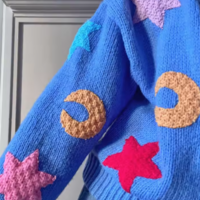*Free Shipping*MOON & STAR CARDIGAN - Thumbnail 2