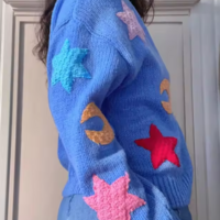 *Free Shipping*MOON & STAR CARDIGAN - Thumbnail 3