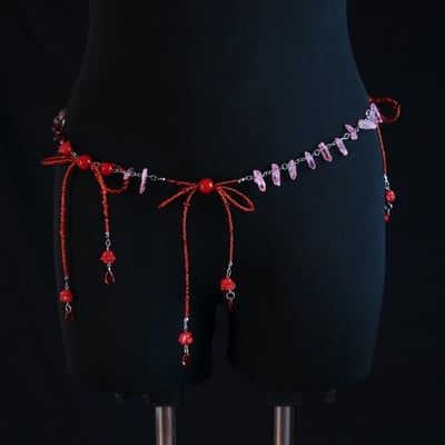 Buddha crystal waist chain / body chain