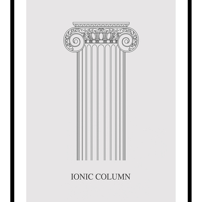 Ionic column art print