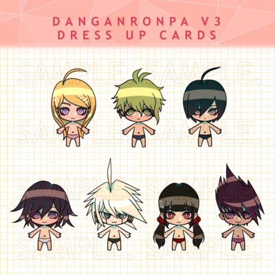 Danganronpa V3 Dress Up Cards