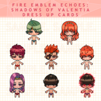 Fire Emblem Echoes: Shadows of Valentia Dress Up Cards - Thumbnail 1