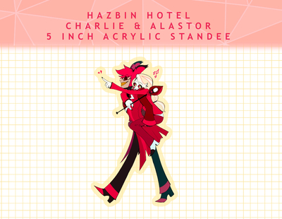 Charlie & Alastor 5inch Acrylic Standee